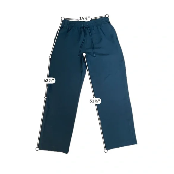 Aritzia Wilfred Black Wide Leg Drawstring Pants - Picture 7 of 7